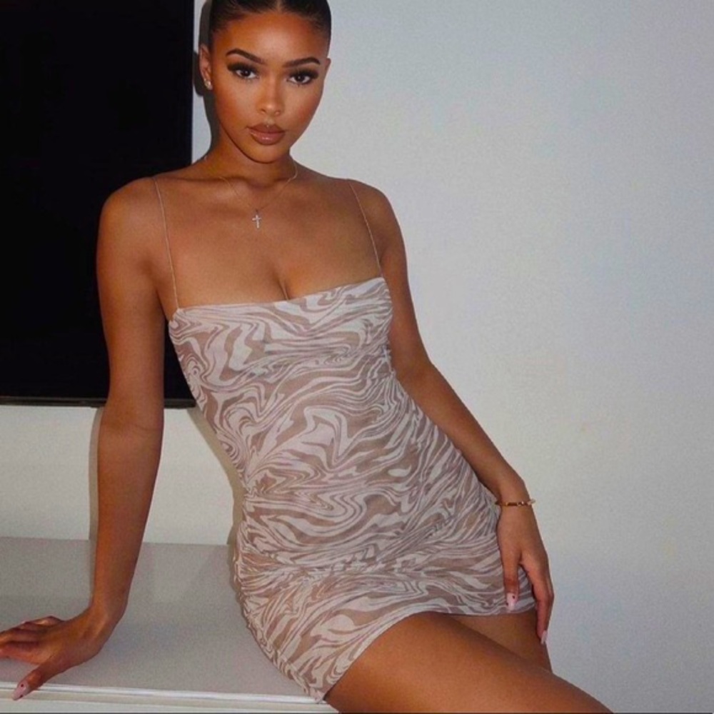 Meshki Mia Mesh Mini Dress